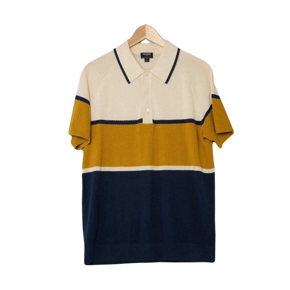 Todd Snyder tipped sweater polo shirt